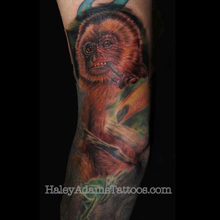 Haley Adams - Monkey Tattoos